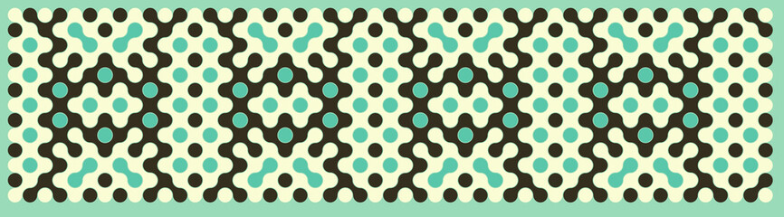 Obraz premium Multicolor truchet tiling connections illustration