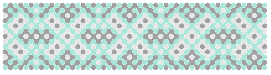 Multicolor truchet tiling connections illustration