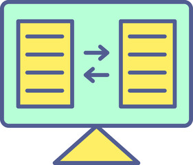 Obraz premium Unique Line filled Icon