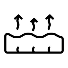 Breathable line icon