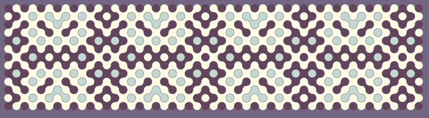 Multicolor truchet tiling connections illustration