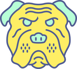 Unique Line filled Icon