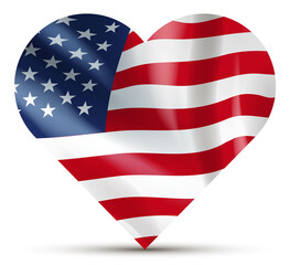 national day heart shape