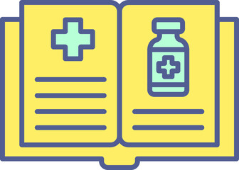 Fototapeta premium Unique Line filled Icon