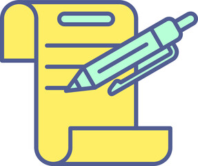 Unique Line filled Icon