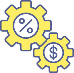 Unique Line filled Icon