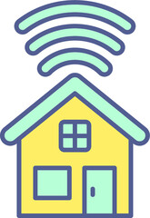 Unique Line Filled Icon