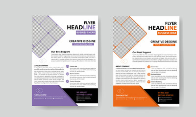 Modern  Business flyer design layout template in A4 size. Corporate Concept.