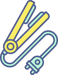 Unique Line Filled Icon