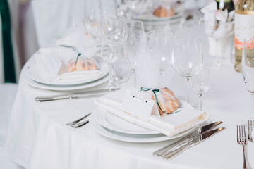 wedding table setting