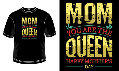 Mother's day t-shirt design template