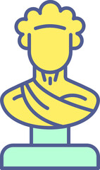 Unique Line Filled Icon