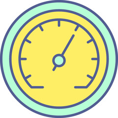 Unique Line Filled Icon