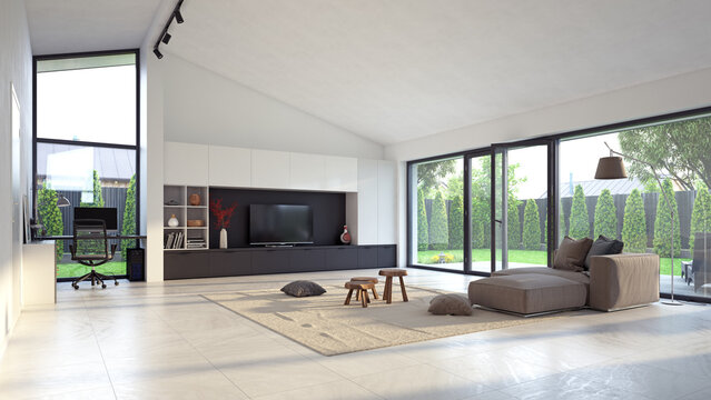 modern living interior.