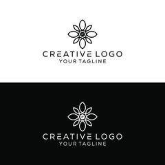 Creative letter initial combination boutique logo design vektor