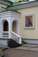 Entrance to Church of St. Nicholas Wonderworker in Kuznetsy, 15th century, Moscow, Russia