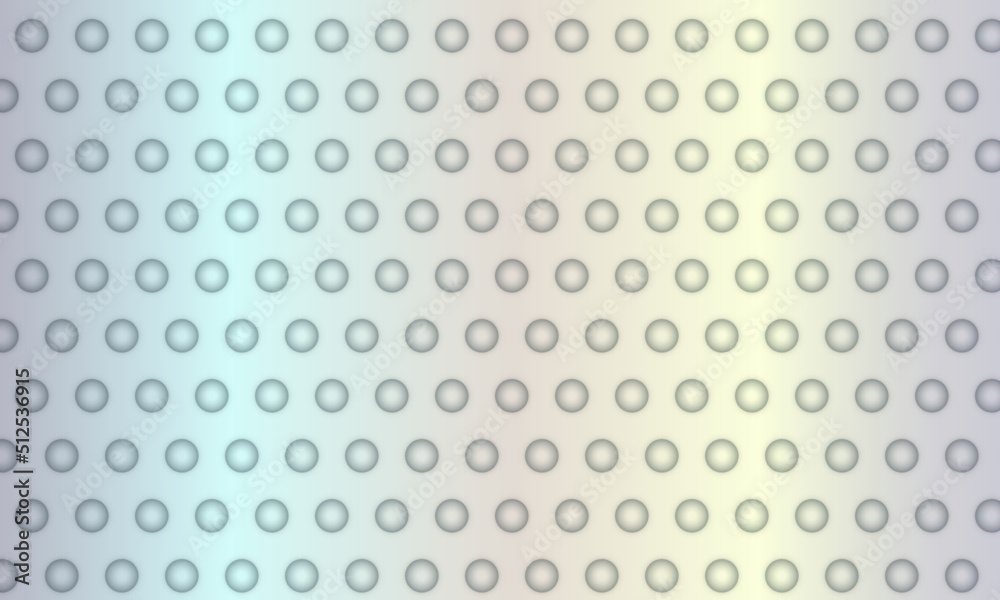 Poster Abstract geometry dotted pattern. Modern minimal paper cut background with realistic circle shape. Elegant silver design for web, presentation, wallpaper, business banner, formal invitation.