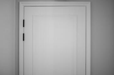 white door with wall