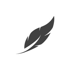 Feather logo vector template