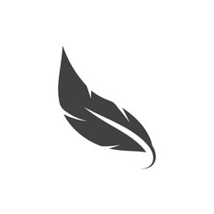 Feather logo vector template