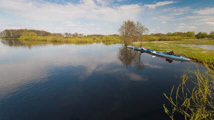 kayaking by the river