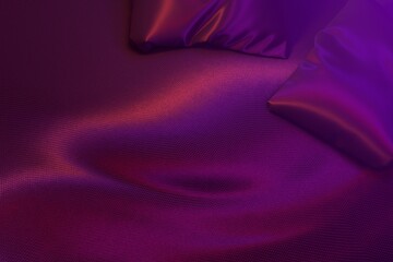 Bed pillows with erotic lights. 3D rendering