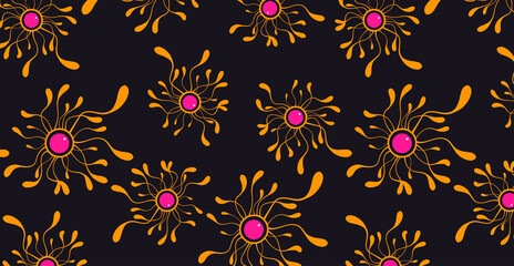 Abstract psychedelic background. Textured background with geometric shapes in the form of tentacles. Can be used for fabric, background, wrapping paper, digital paper.