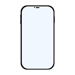 Mobile phone icon. Flat design style. Vector illustration.