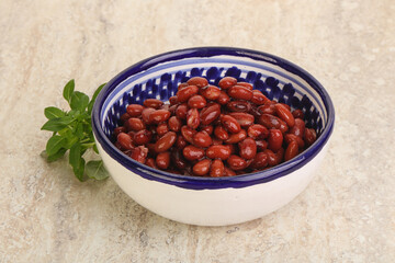 Red kidney bean in the bowl