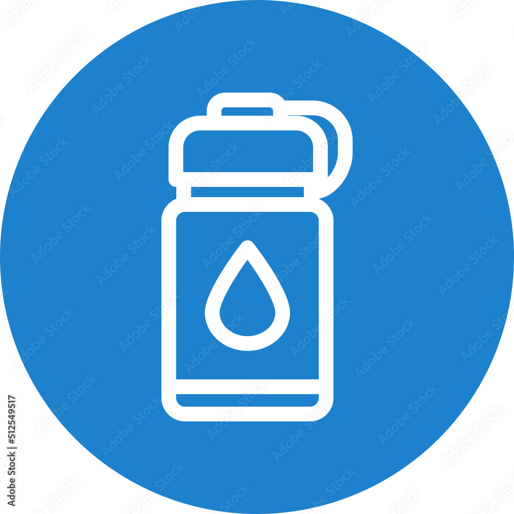 Sticker Water Bottles Icon