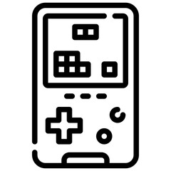 GAME BOY line icon,linear,outline,graphic,illustration