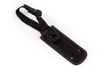 Textile loop with closed tag with owner data for equipment