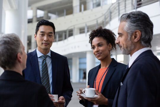 Business executives meeting at a networking event