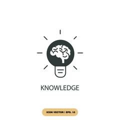 knowledge icons  symbol vector elements for infographic web