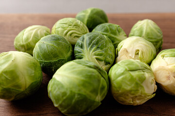Small Sized Sweet Vegetables Mini Cabbage Brussels Sprouts