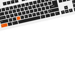 Ctrl and C keyboard shortcut vector illustration, Copy text shortcut for windows devices. Ctrl + C.