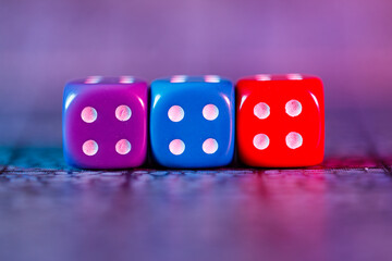 Dice for board game and role-playing game