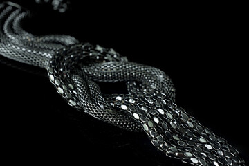 Romantic beautiful pendant on black background