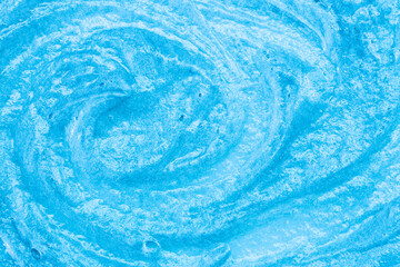 Blue cream texture. The surface of berry yogurt and a smoothie of whipped cream. Background texture...