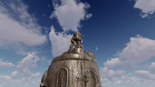 Esfinge Ancient Egypt Statue animation.Full HD 1920&times;1080.9 Second Long.