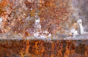Rusty metal texture. Authentic rust texture on metal surface.Grunge texture rusty metal background....