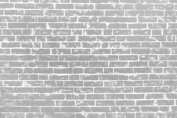 Grey brick wall of interior facade texture background architecture white