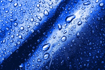 Water drops on the fabric