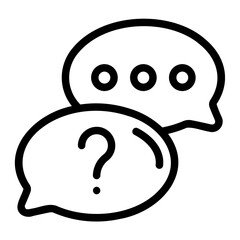 bubble speech line icon