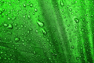 Water drops on the fabric