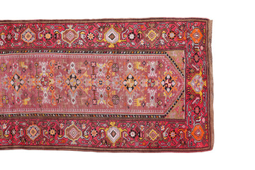 wool woven old antique Turkish rug