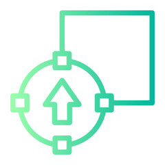 overlap gradient icon