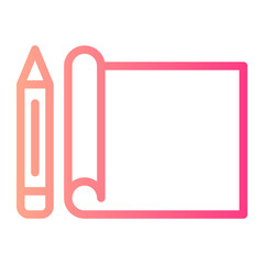 white paper gradient icon