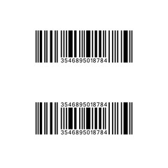 Barcode realistic vector icon isolated. Bar code