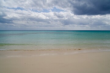 Beach and Cloudy Scenery of Irabu Island